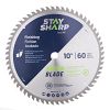 10&quot; x 60 Teeth Finishing Green Blade   Saw Blade Recyclable 