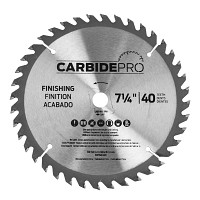 7 1/4&quot; x 40 Teeth Carbide Finishing    Saw Blade - Recyclable