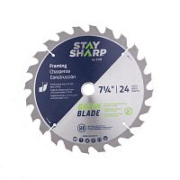 7 1/4&quot; x 24 Teeth Framing Green Blade   Saw Blade Recyclable 