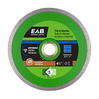 4 1/2&quot; Continuous Rim Ceramic Tile Green  Diamond Blade Recyclable Exchangeable