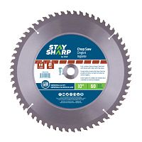 10&quot; x 60 Teeth Carbide Chop Saw  Blade - Recyclable