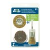 Brosses métalliques en laiton assorties 1/4" (paquet de 3) - recyclable