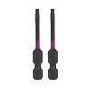 2&quot; x T10 Torsion Impact Torx (2 Pack) Professional Screwdriver Bit Recyclable 