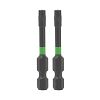 2&quot; x T25 Torsion Impact Torx (2 Pack) Professional Screwdriver Bit Recyclable 