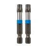 2&quot; x T40 Impact Torx (2 Pack) Industrial Screwdriver Bit Recyclable 