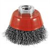 Brosse coupe à fils ondulés en carbone 2 1/2" x 5/8"-11mm - recyclable