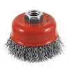 Brosse coupe à fils ondulés en carbone 3" x M14 x 2.0 - recyclable