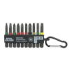 2&quot; x Assorted Impact Bit Clip Square Recess, Phillips, Torx (10 Pc Multipack) Professional Screwdriver Bit Recyclable 