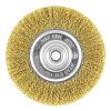 Brosse métallique à fils ondulés rudes en laiton 6" x  5/8"-1/2" - recyclable