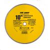 10" Continuous Rim Ceramic Tile Yellow  Diamond Blade Recyclable 