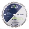 10" x 60 Teeth Finishing Green Blade   Saw Blade Recyclable 