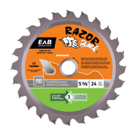 Hoja de Sierra de Carburo Razor Back® 5 3/8" x 24 Dientes - Profesional - Intercambiable