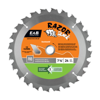 Hoja de Sierra de Carburo Razor Back® 7 1/4" x 24 Dientes - Profesional - Intercambiable