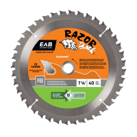 7 1/4&quot; x 40 Teeth Finishing Razor Back&reg;  Professional Saw Blade Recyclable Exchangeable