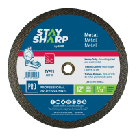 12&quot; x 3/32&quot;    Flat Wheel Type 1  Professional Abrasive Recyclable 