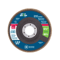 4 1/2&quot; x 80 Grit  Sanding & Cleaning Flap Disc Type 29  Industrial Abrasive  