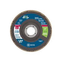 EAB Tool 2175120 4 1/2 x 120 Grit Standard Wood & Metal Flap Disc EAB Tool Company USA Inc Type 29 Professional Abrasive EAB Tool 2175120 4 1/2 x 120 Grit Standard Wood & Metal Flap Disc EAB Tool Company USA Inc Type 29 Professional Abrasive