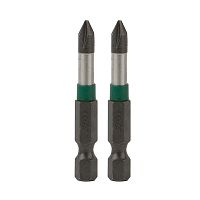 2&quot; x PH #1 Impact Phillips (2 Pack) Industrial Screwdriver Bit Recyclable 