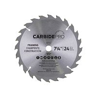 7 1/4" x 24 Teeth Framing Carbide Pro   Saw Blade Recyclable 
