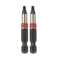 2&quot; x SQ #2 Impact Square Recess (2 Pack) Industrial Screwdriver Bit Recyclable 
