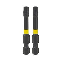 2&quot; x T30 Torsion Impact Torx (2 Pack) Professional Screwdriver Bit Recyclable 