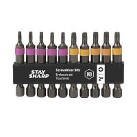 2&quot; x Assorted Banded Bit Clip Torx (10 Pc Multipack) Industrial Screwdriver Bit Recyclable 