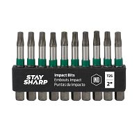 2&quot; x T25 Impact Bit Clip Torx (10 Pack) Industrial Screwdriver Bit Recyclable 
