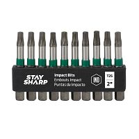 2&quot; x T25 Impact Bit Clip Torx (10 Pack) Industrial Screwdriver Bit Recyclable 