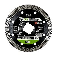 Lame diamantée continue X-Lock pour porcelaine 4 1/2" Série  Verte - échangeable