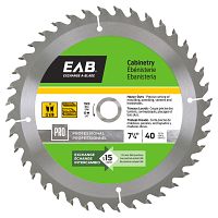 7 1/4" x 40 Teeth Finishing Cabinetry  Professional Saw Blade Recyclable Exchangeable