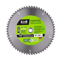 10&quot; x 60 Teeth Finishing Green Blade Composite Decking    Saw Blade Recyclable Exchangeable