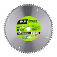 12&quot; x 80 Teeth Finishing Green Blade Composite Decking    Saw Blade Recyclable Exchangeable