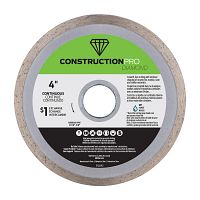 Hoja de Diamante Borde Continuo 4" Construction Pro - Intercambiable