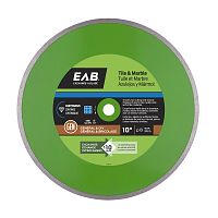 10" Continuous Rim Ceramic Tile Green  Diamond Blade Recyclable Exchangeable