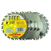 Dado Hoja de Sierra de Carburo 8" x 20 Dientes - Industrial - Intercambiable