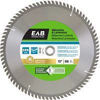 Lame de scie au carbure pour mélamine/laminés 10" x 80 dents - Industriel - échangeable