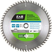 10" x 60 Teeth Finishing Melamine  Professional Saw Blade Recyclable Exchangeable