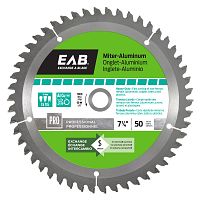 7 1/4" x 50 Teeth Metal Cutting Miter Aluminum  Professional Saw Blade Recyclable Exchangeable