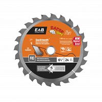 6 1/2" x 24 Teeth Framing Razor Back&reg; Thin  Professional Saw Blade Recyclable Exchangeable