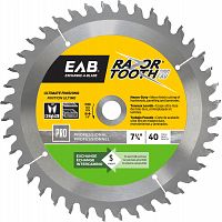 7 1/4" x 40 Teeth Finishing RazorTooth&reg;   Professional Saw Blade Recyclable Exchangeable