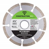 Hoja de Diamante Segmentada 4 1/2" Construction Pro - Intercambiable