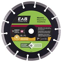 7&quot; Segmented Rim Concrete Black Industrial Diamond Blade Recyclable Exchangeable