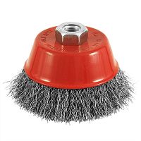 Brosse coupe à fils ondulés en carbone 4" x 5/8" -11mm - recyclable