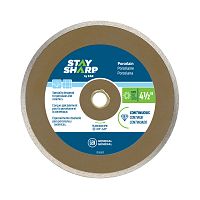 4 1/2&quot; Continuous Rim Porcelain Tile Bronze  Diamond Blade Recyclable 