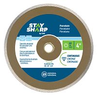 4&quot; Continuous Rim Porcelain Tile Bronze  Diamond Blade Recyclable 