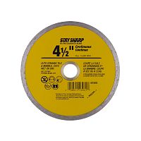 4 1/2&quot; Continuous Rim Ceramic Tile Yellow  Diamond Blade Recyclable 