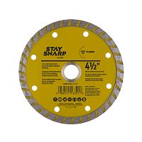 4 1/2&quot; Turbo Rim Concrete Yellow  Diamond Blade Recyclable 