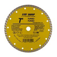 7&quot; Turbo Rim Concrete Yellow  Diamond Blade Recyclable 