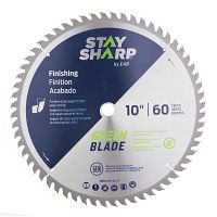 10&quot; x 60 Teeth Finishing Green Blade   Saw Blade Recyclable 