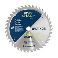 8 1/4" x 40 Teeth Finishing Green Blade   Saw Blade Recyclable 